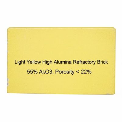 kaufen Light Yellow High Alumina Refractory Brick with 55% Al2O3 and Porosity Below 22% online manufacture